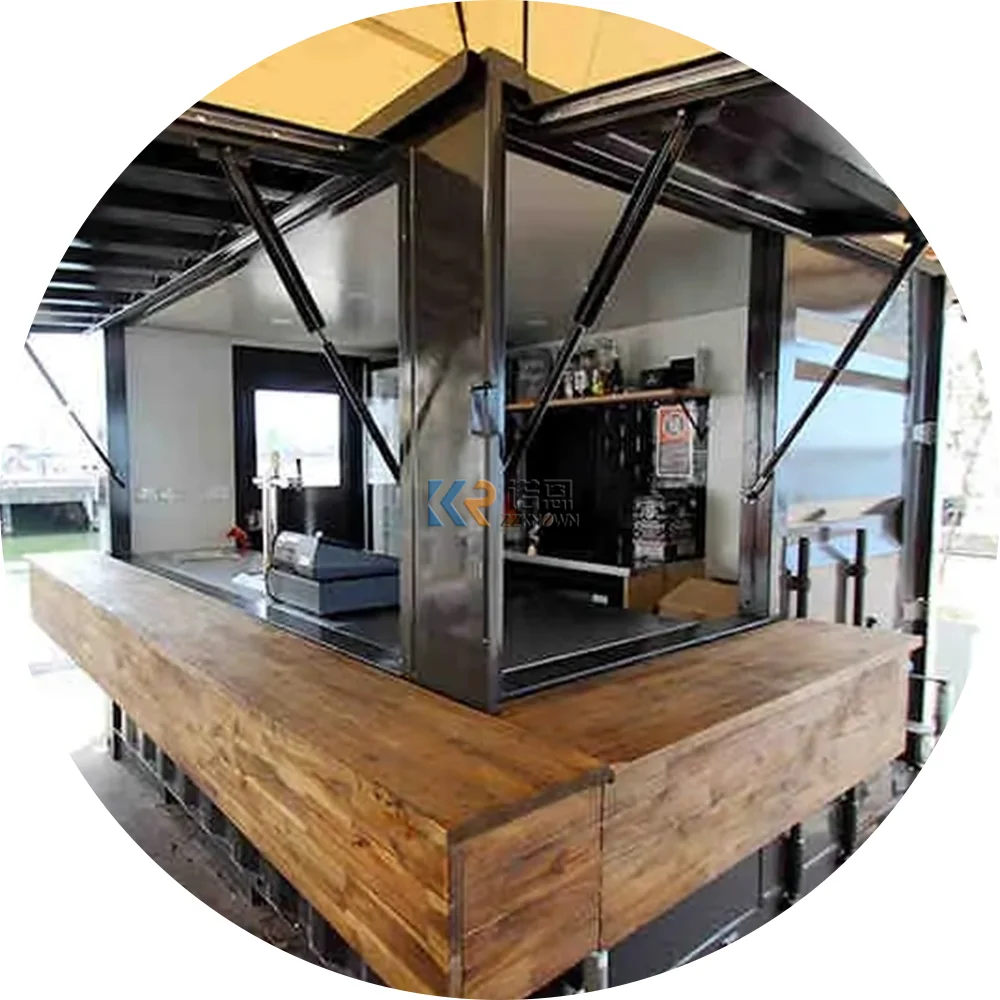 2023 Morden Design Modulare Camera D'Albergo Flat Pack Tiny Shopping Container Bar Casa Prefabbricata