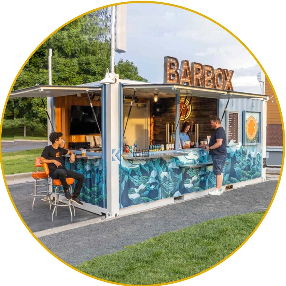 2023 Cina 10Ft 40Ft Usato Lusso Modulare Pieghevole Flatpack Prefabbricato Mobile Van Garden Office Design House 20Ft Container Di Spedizione