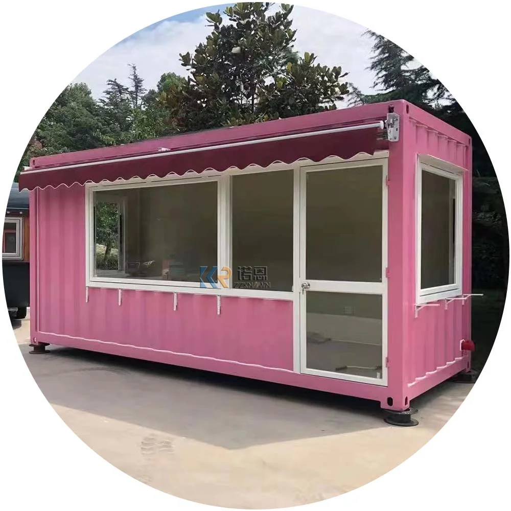 Portable House Mobile Container Bar 20Ft Vending Ice Cream Container Coffee Shop Tea Chiosco Prefabbricato In Vendita