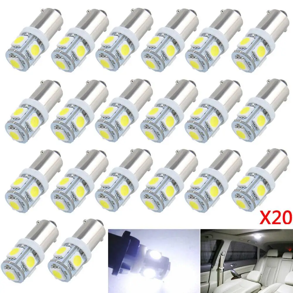 20 Pz T11 Ba9S 5050 5Smd Led Lampadine Kit Car Interior Dome Map Light Driving Lamp Targa Lampadina