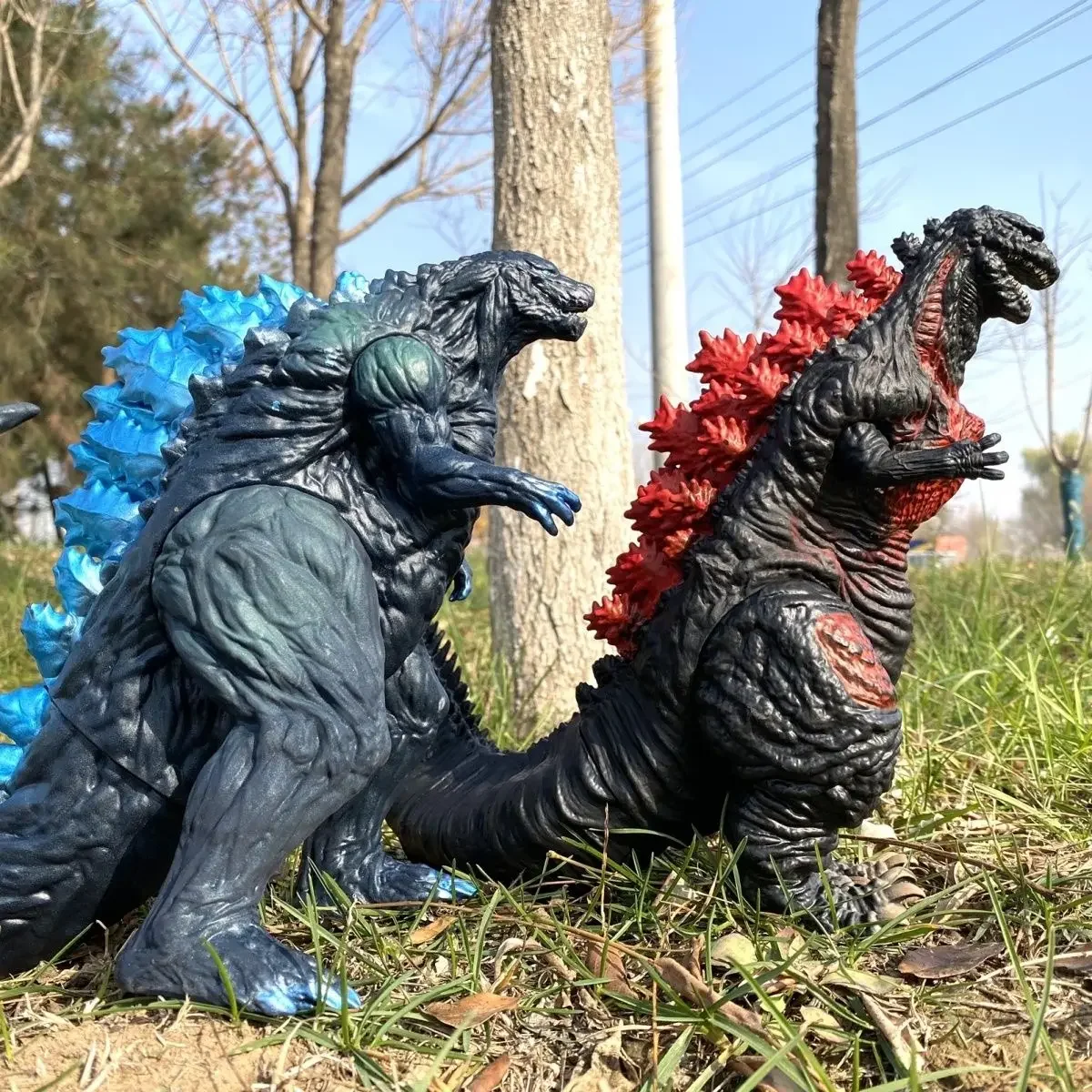 Godzilla Vs King Kong The King Of Monsters Space Burning Godzilla Bambola Di Gomma Morbida King Ghidorah Monster Dinosaur Joint Mobile
