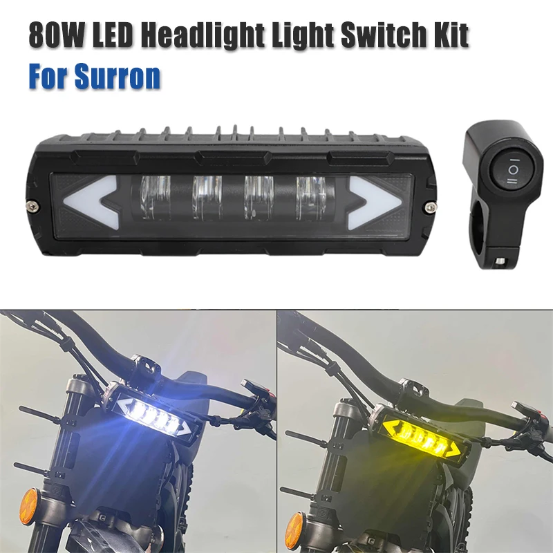 Per Surron Sur-Ron L1E Road Legal Model Led Headlight On/Off Switch Dual Light Bar Plug And Play Led Lightbar Interruttore Del Faro