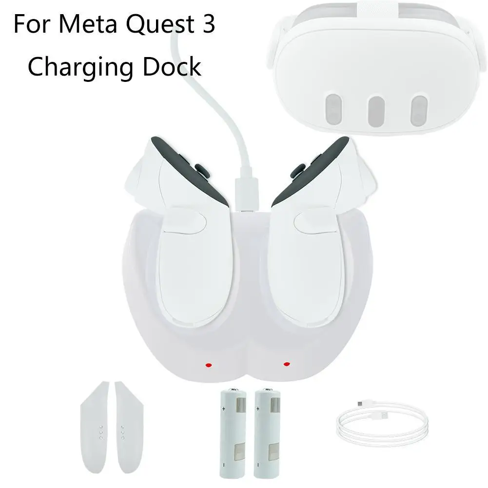 Base Di Ricarica Per Meta Quest 3 Maniglie Grip Dock Station Storage Rack Per Meta Quest 3 Caricatore Salvaspazio