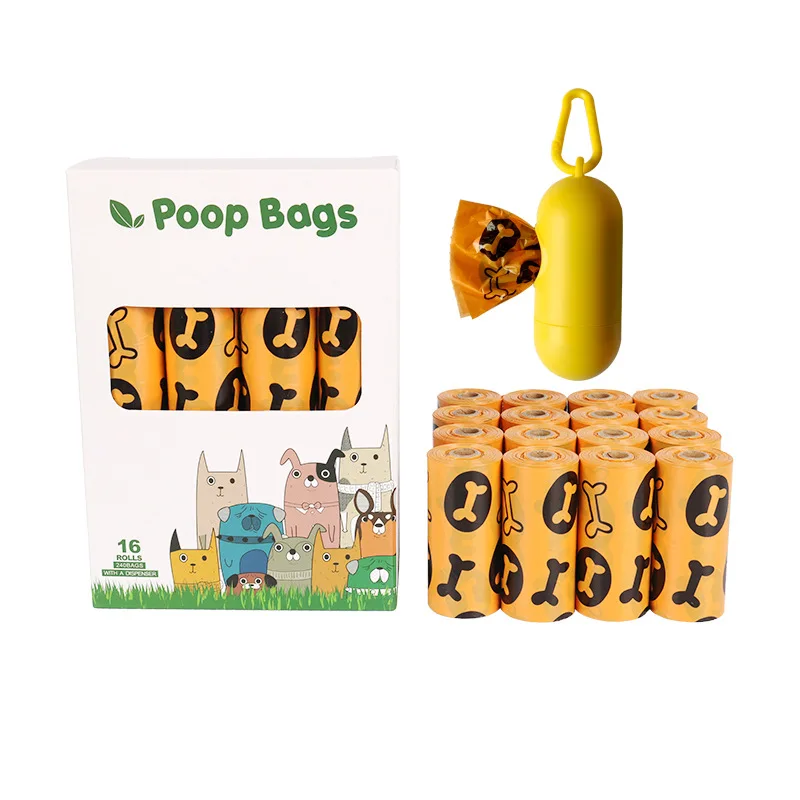 Epi Sacchetti Della Spazzatura Per Animali Domestici Biodegradabili Cani Bone Patter Dog Poo Sacchetto Dei Rifiuti Dispenser Portatile Perro Pulizia P