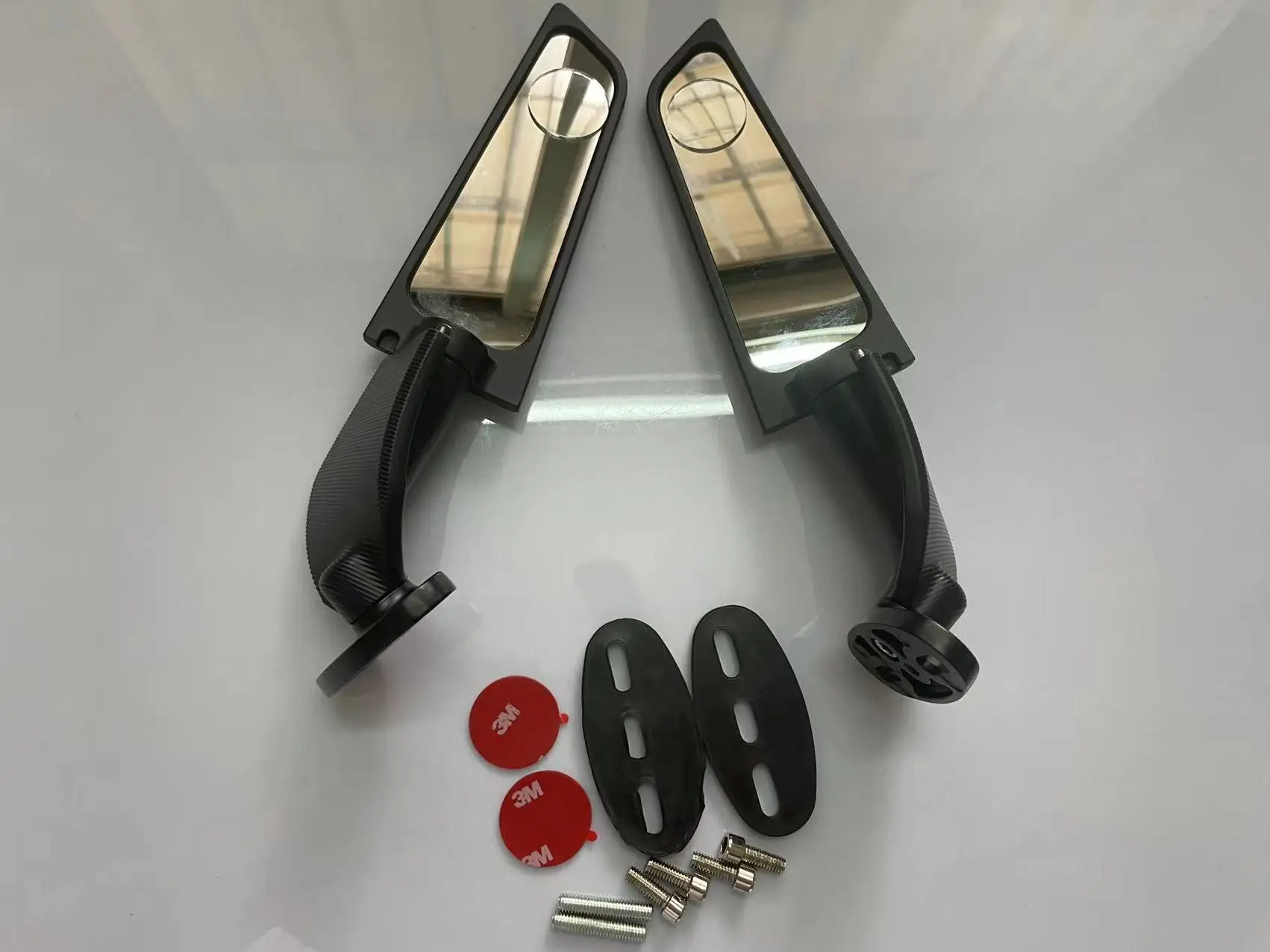 Modified Motorcycle 2Pcs Rearview Mirrors Wind Wing Adjustable Rotating Side Mirrors For Honda Cbr1000 Cbr1100Xx Nc22 Nc19 R Rr