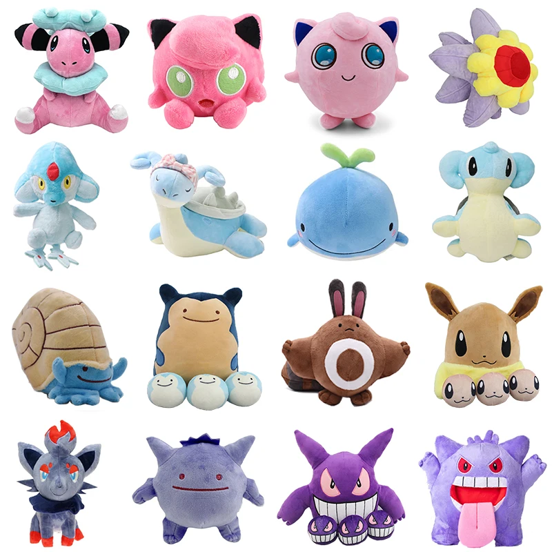 New Flaaffy Azelf Lapras Pokemon Peluche Zorua Gengar Jigglypuff Morbide Bambole Di Pezza Sentet Wailord Starmie Anime Game Gifts