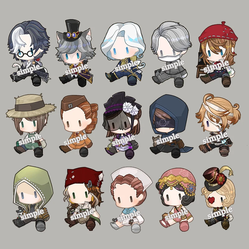 Cute Anime Game Identity V Portachiavi In Acrilico Embalmer Doctor Gardener Projector Seer Postino Cartoon Figures Portachiavi Llaveros
