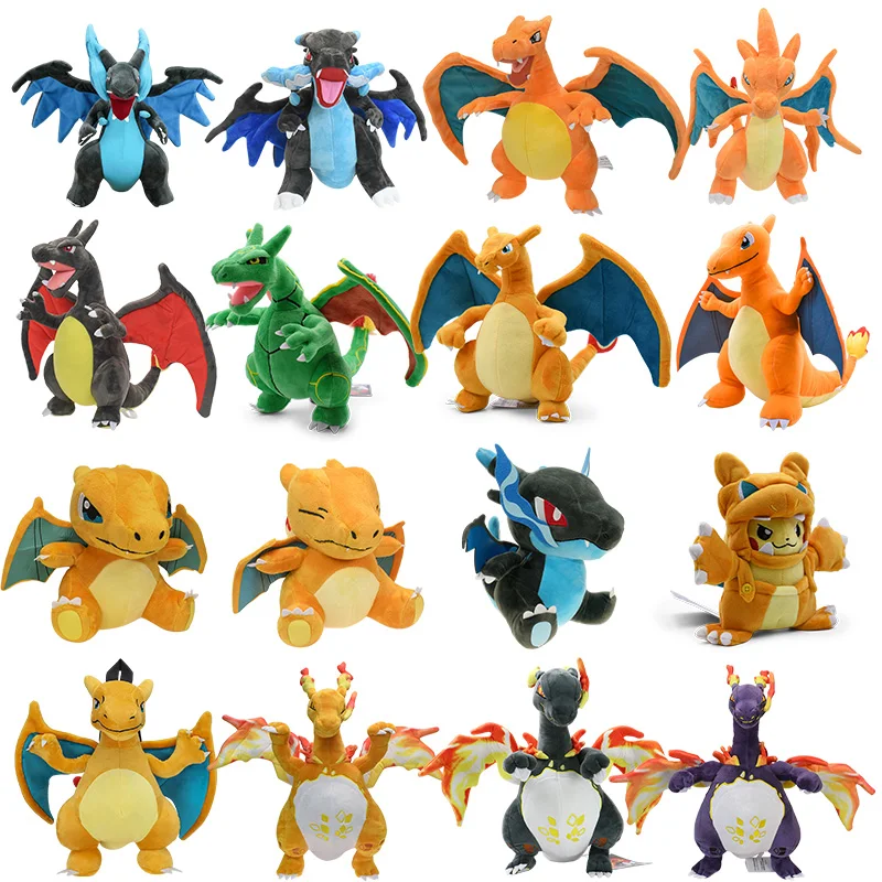 18 Style Shiny Gigantamax Charizard Peluche Pokemon Mega Charizard Soft Anime Doll Gift