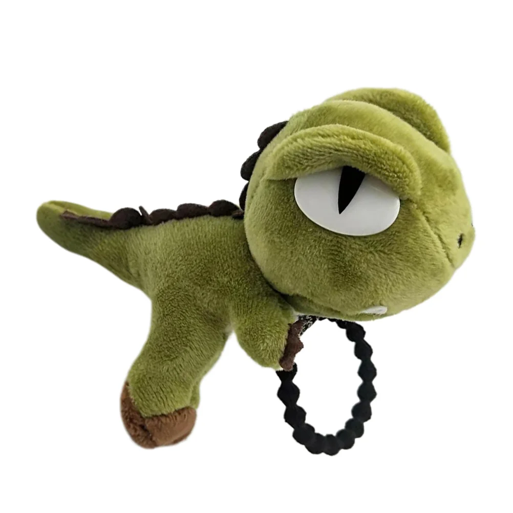 1Pc Peluche Tyrannosaurus Hair Tie Cartoon Dinosaur Hair Rope Hair Band Per Ragazze Bambini (Verde)