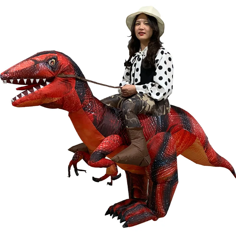 Gonfiabile Scala Raptor Costume Blower Tirannosauro Dinosauri Vestiti Gonfiabili Bambole Del Fumetto Mascotte