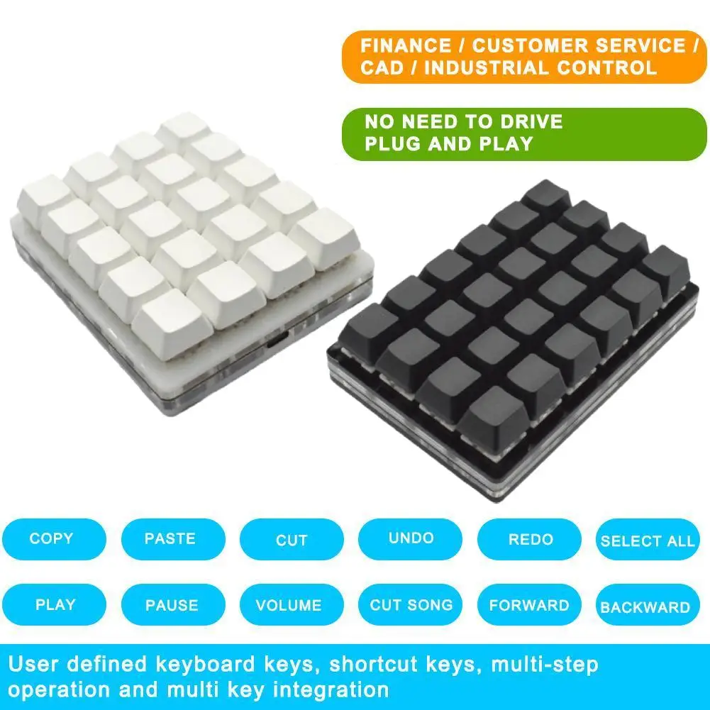 20/24 Tasti Mini Tastiera Meccanica Macro Programmazione Rapida Personalizzata Tastiera Osu Tastiera Da Gioco Per Windows Mil
