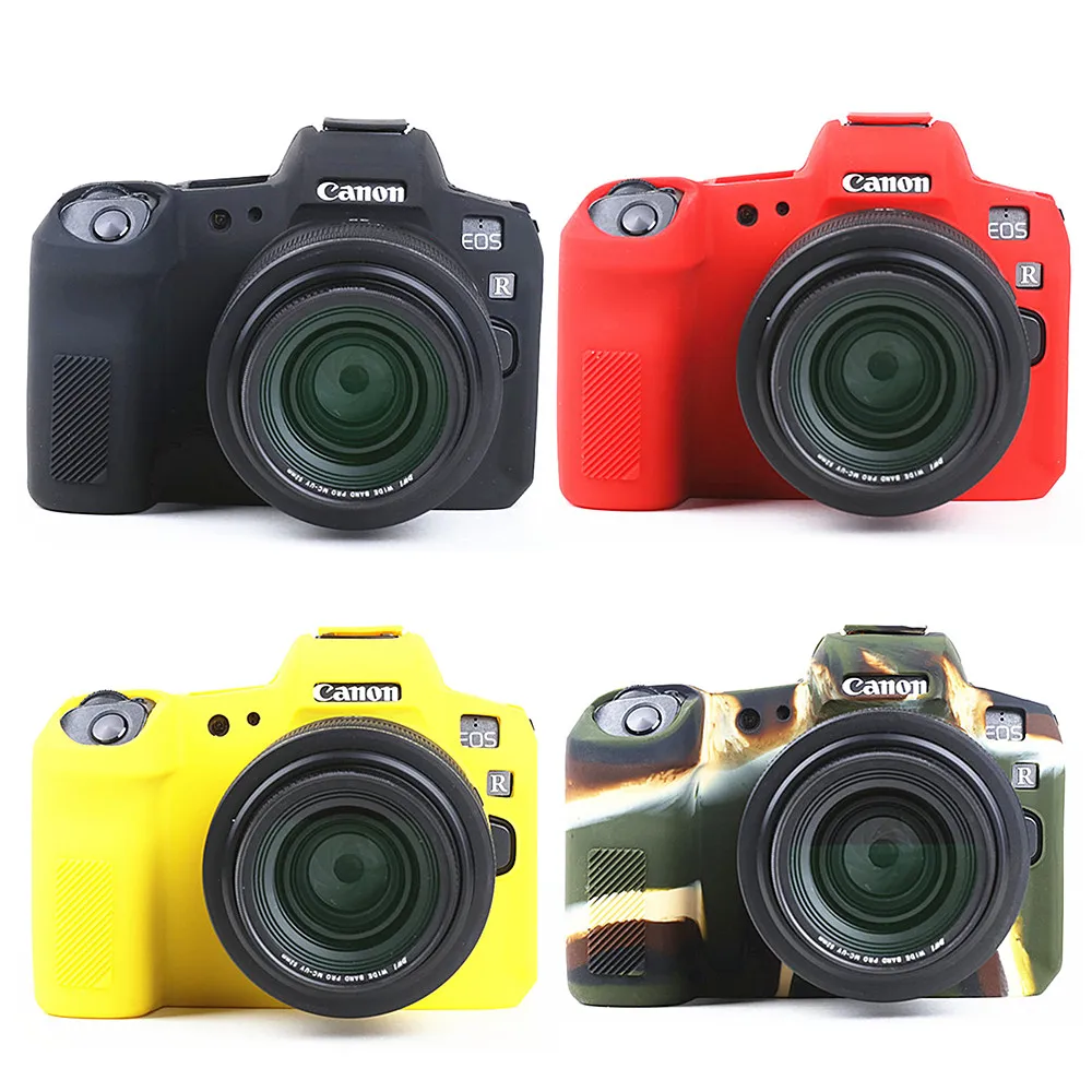 Eos-R Protezione Della Copertura Del Corpo Della Custodia Della Pelle Dell'Armatura In Silicone Per Fotocamera Digitale Mirrorless Canon Eos R