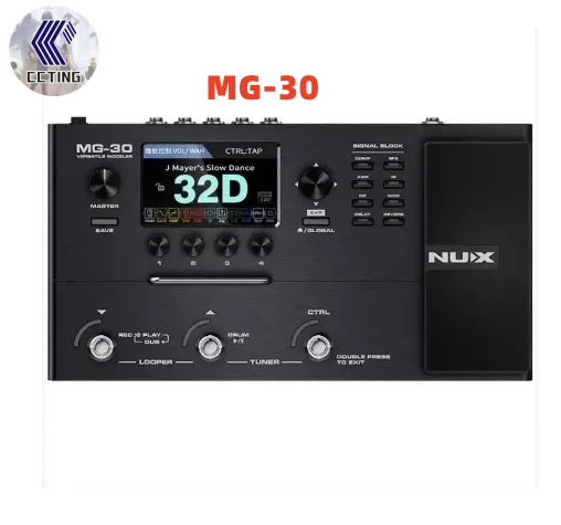 Hot Nux Mg-30 Chitarra Popolare Multi Effetti Con Pedale Progettato Dai Chitarristi Per La Modellazione Professionale Di Livello Professionale