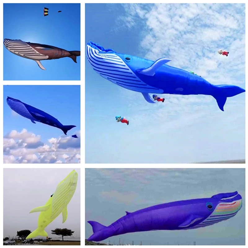 Spedizione Gratuita 20M Whale Kite Pendant Large Kite Flying Shark Kite Nylon Fabric Professional Kite Factory Weifang Kaixuan Kite
