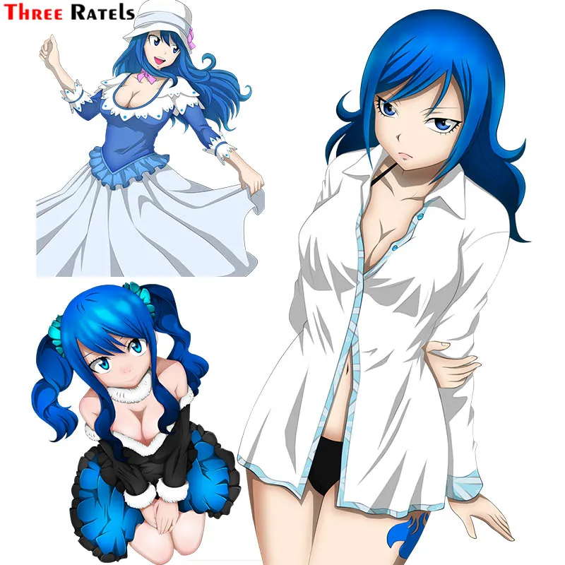 Three Ratels F210 Sexy Juvia Fairy Tail Per Laptop Moto Skateboard Bagagli Chitarra Furnitur Decalcomania Regalo Scolastico Adesivo Impermeabile