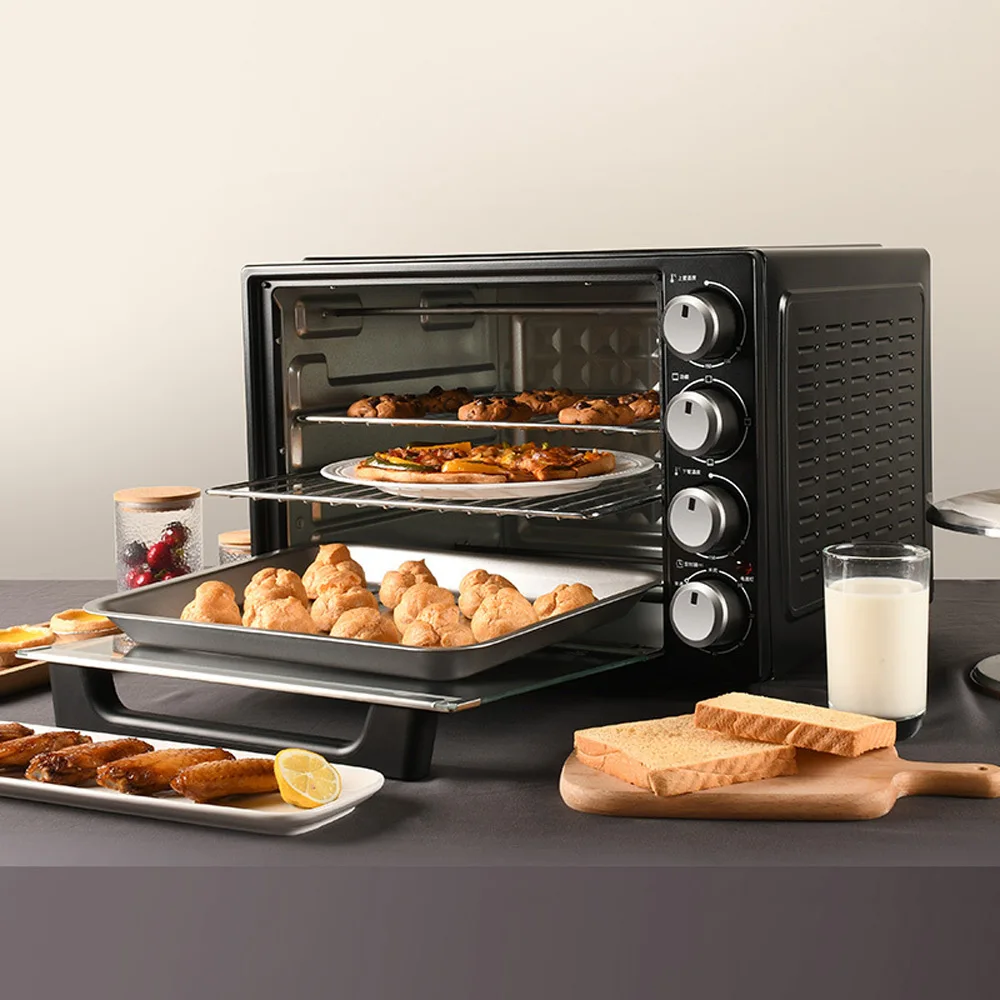 40L Forno Elettrico Per Uso Domestico Pizza Forno Eletrico Forno Per Torte Di Grande Capacità Forno Per Polli Multifunzione