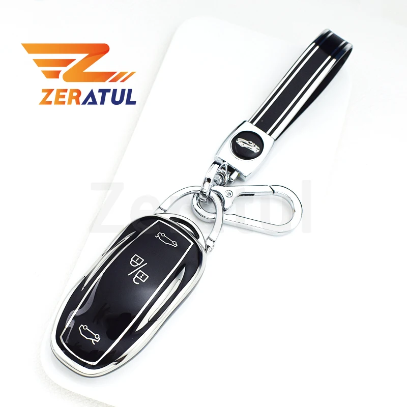 Tpu Shell Fob Per Tesla Model 3 S Y X Car Remote Key Case Smart Keyless Cover Car Key Card Case Holder Accessori Interni Auto