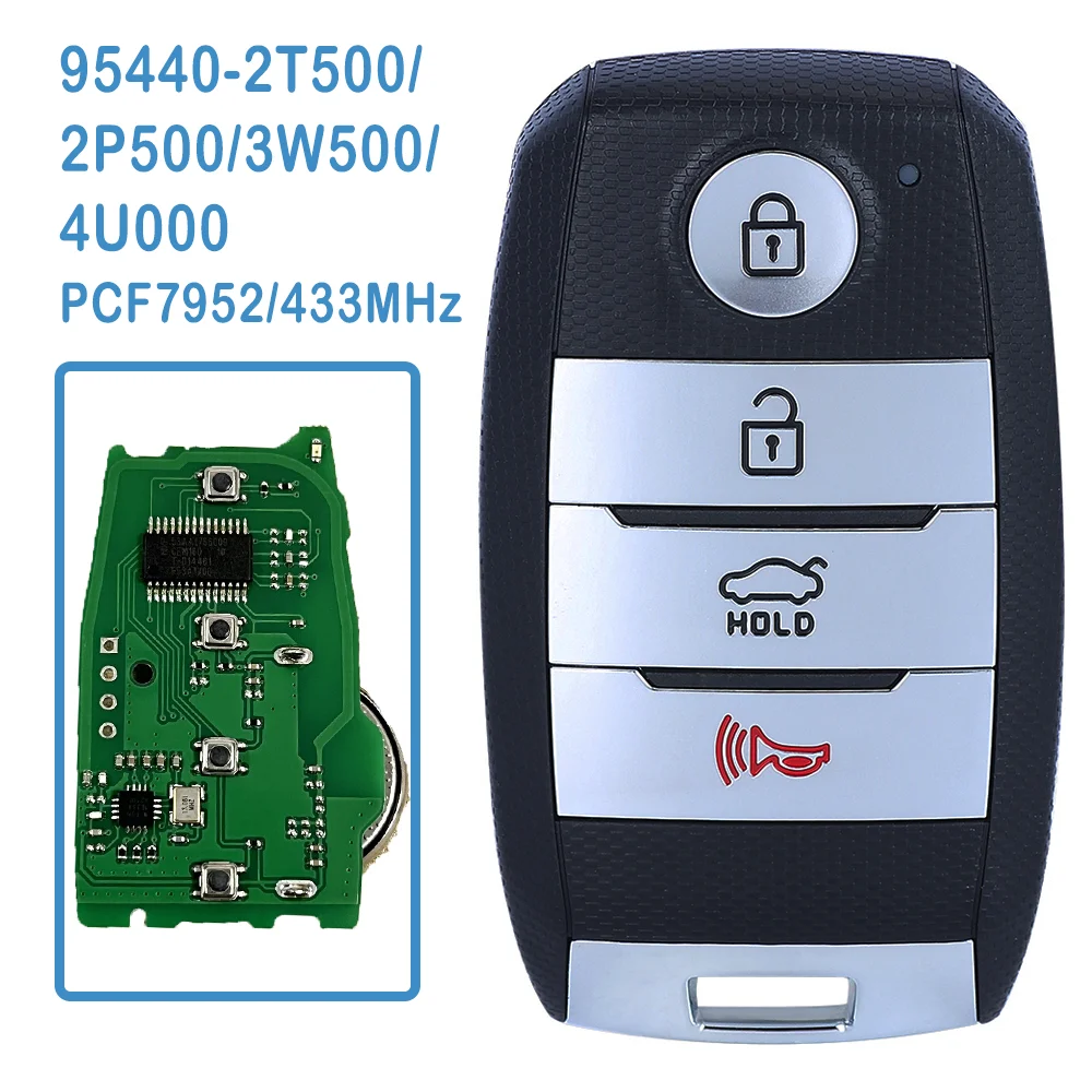 Muslimmuslimexmuslimah Auto 4B Smart Key 433Mhz Pcf7952 Chip Sy5Xmfna433 Chiave Per Auto Per Kia Optima 14-15