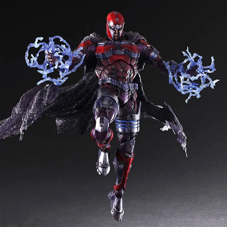 Play Arts 27Cm Marvel X-Men Magneto Max Eisenhardt Action Figure Model Toys