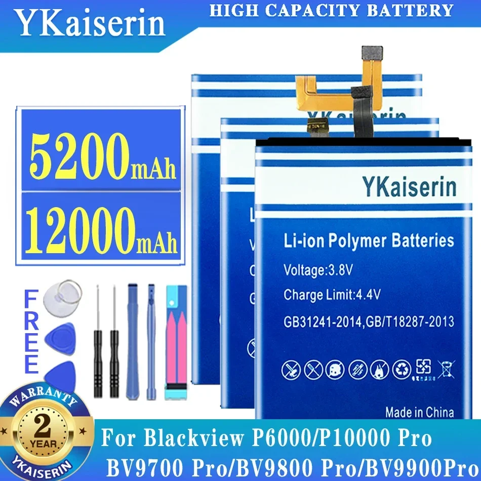 Batteria Ad Alta Capacità Per Blackview Bv9700 Bv9800 Bv9900 P10000 P6000 Batteria Per Blackview Bv9700 Bv9800 Bv9900 P10000 Pro