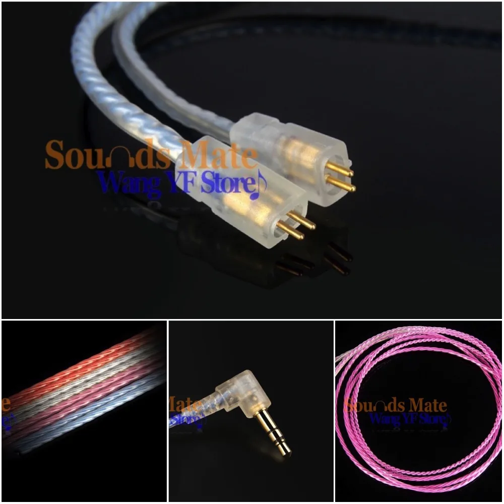 Argento Placcato 6N Ofc Cavo Per Ultimate Ears Ue Tf10 Tf5 10Pro Tf15 Sf3 Sf5 Pro 4 Colori Selezionare
