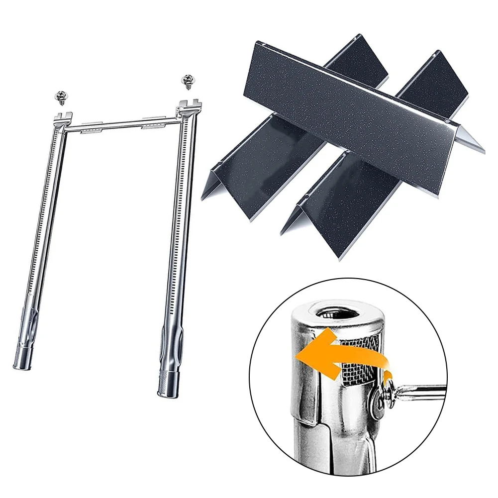 Per Flavor Bar Grill Burner Tube Per Weber Per Spirit I & Ii 200 E210 E220 S210 Black/Silver Power Tools Parti Accessori
