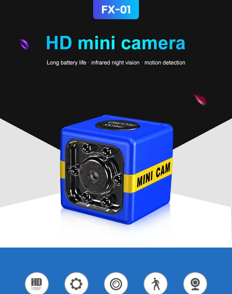 Outdoor Hd Sports Dv Camera Home Infrarossi Night Vision Sensing 1080P Camera