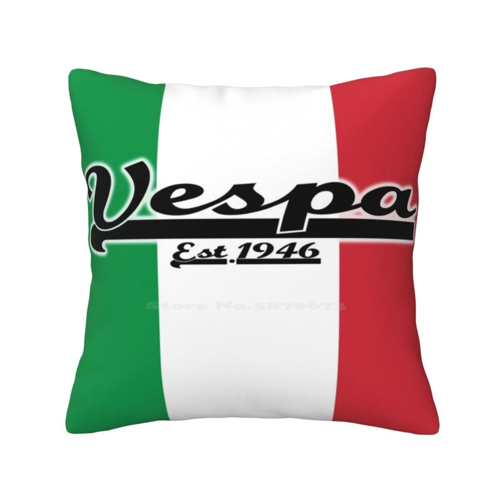 Team-Bandiera Italiana Moda Divano Copricuscino Federa Scooterist Lambretta Uk Stella Bajaj Italiano Puch Vintage Px Gs