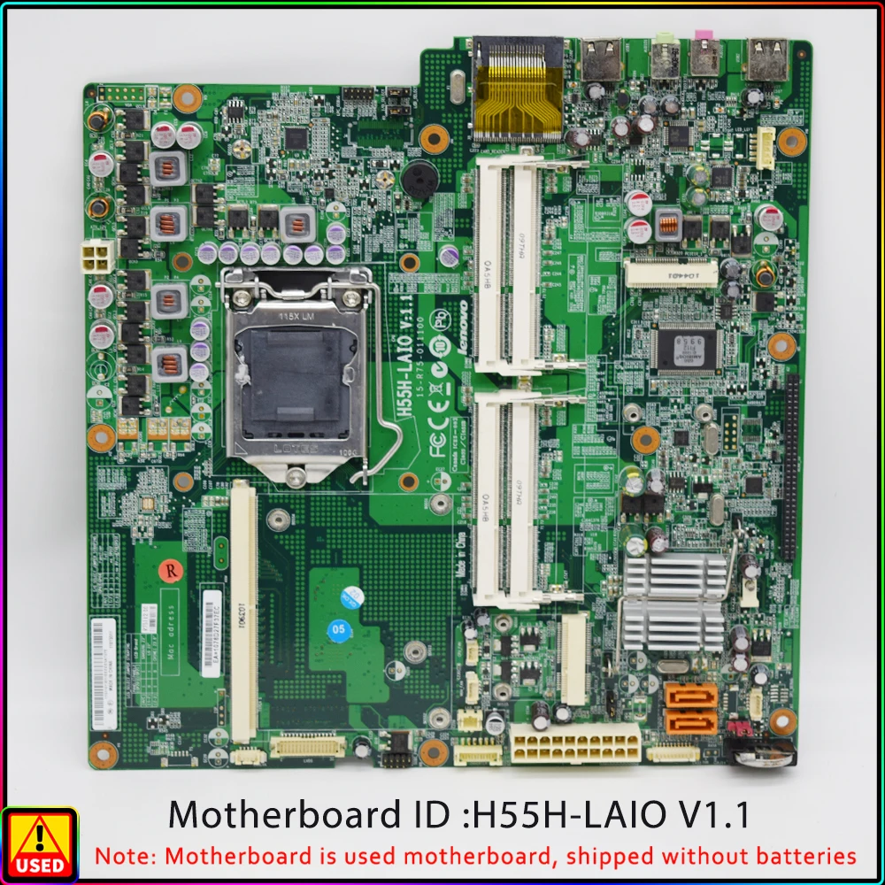 Forlenovo B500 B510 Scheda Madre Aio Mini-Itx H55H-Laio V1.1 Intel H55 Lga1156 Ddr3