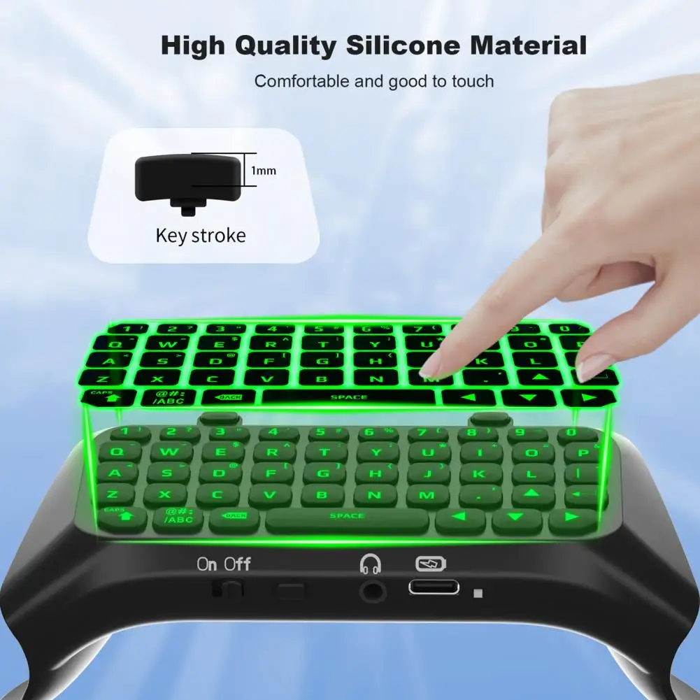 Tastiera Da Gioco Con Tastiera Retroilluminata Retroilluminata Verde Per Giocatori Tastiera Bluetooth Wireless Compatibile Con Elite Per Ps5