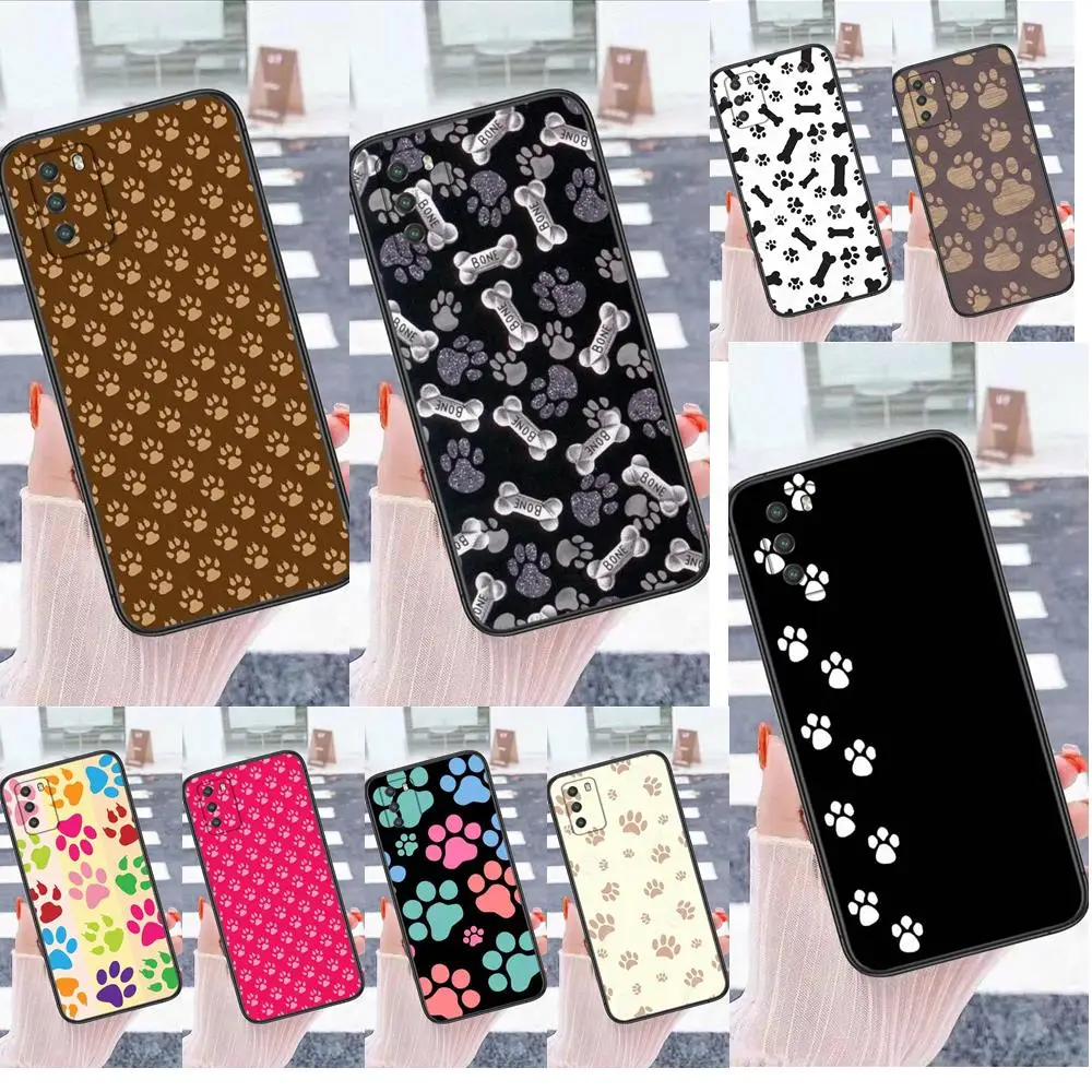Unico Per Huawei P50 P40 P30 P20 P10 Lite E Plus Pro P Smart Z 2019 2020 2021 Impronte Di Cane Zampe Di Cane Custodia Per Cellulare