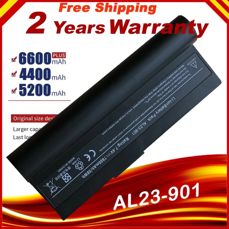 Batteria Del Computer Portatile Al23-901 Ap23-901 Ap22-1000 Per Asus Eee Pc 1000 1000H 1000Ha 1000Hd 1000He 1000Hg 901 904Hd Trasporto Veloce