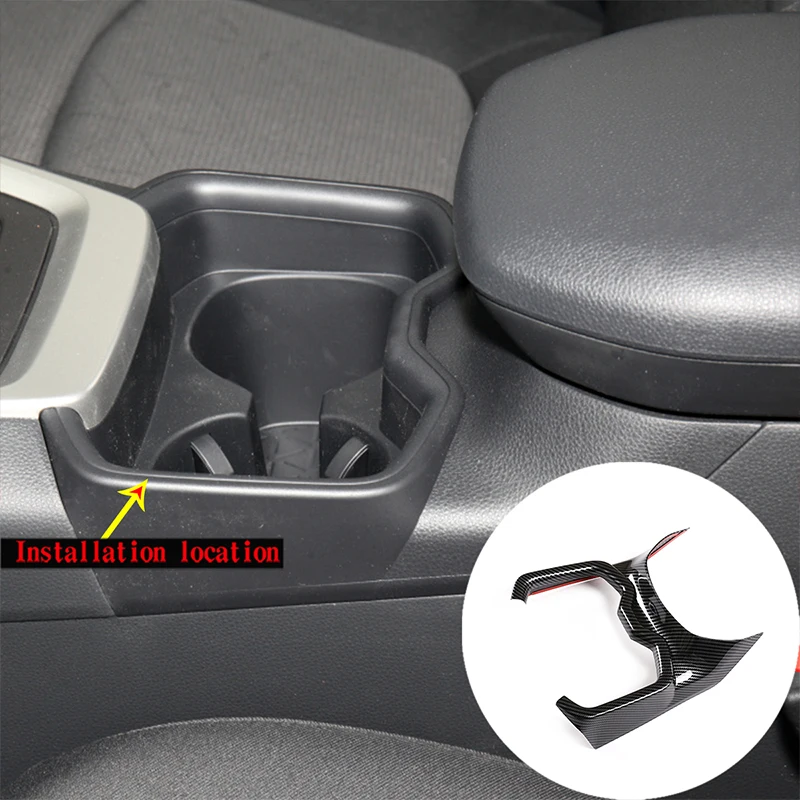Car Styling Car Water Cup Trim Per Toyota Rav4 Rav-4 2020-2022 Abs Car Front Water Cup Holder Cover Trim Frame Car Decoration