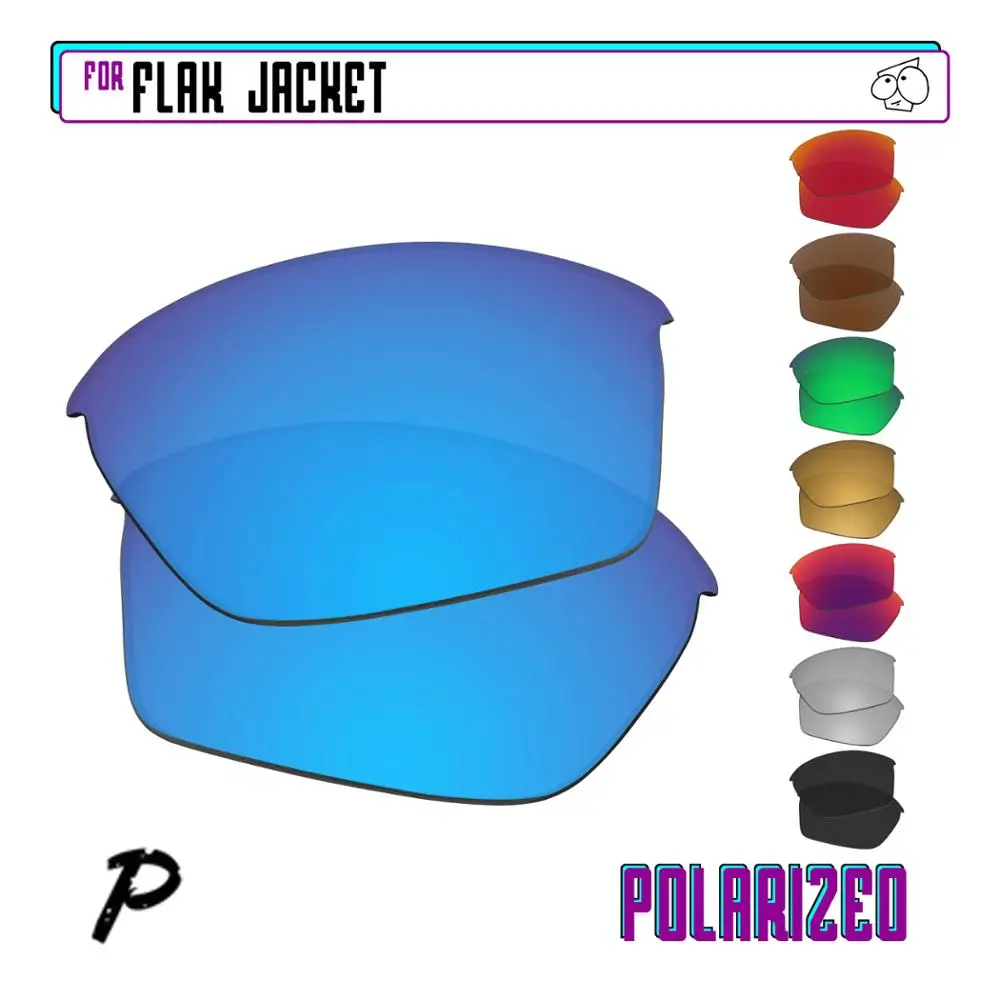 Ezreplace Polarizzati Lenti Di Ricambio Per-Oakley Flak Jacket Occhiali Da Sole-Opzioni Multiple