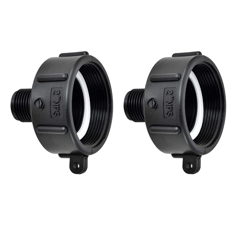 Vendita Calda 2Pcs Ibc Tote Adapter 275 330 Ibc Adapter Filettatura Fine 2 Pollici Nps Water Tank Garden Hose Adapter Connector