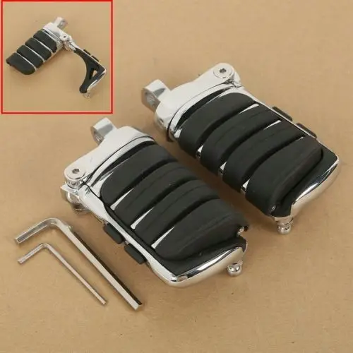 Moto Chrome Switchblade Montaggio Maschio Pedane Per Harley Davidson Sportster 883 1200 Xl Softail Dyna Fatboy