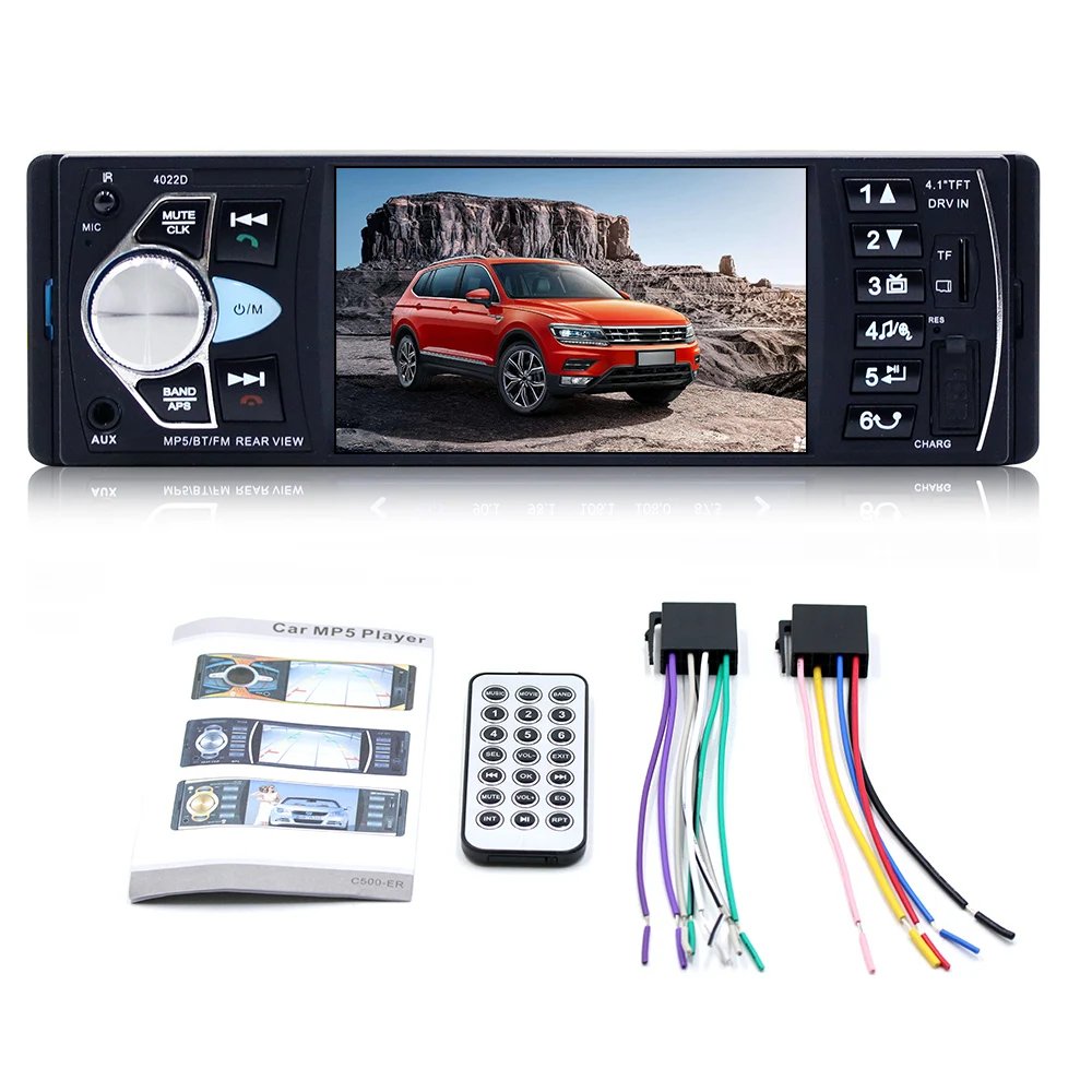4.1 Pollici Audio Car Mp5 Player Fm Autoradio 1Din Autoradio Bluetooth Audio Auto Stereo Mp4 Car Mp5 Player Accessori Elettrici Per Auto