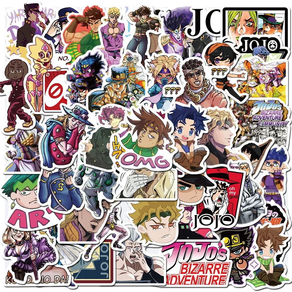 10/30/50 Pz Anime Jojo Bizarre Adventure Sticker Regalo Graffiti Skateboard Scrapbook Valigia Laptop Riman Sticker All'Ingrosso