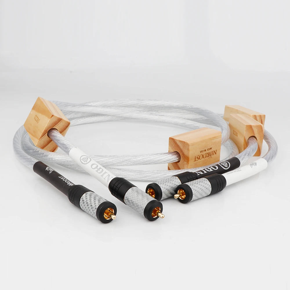 X417 Hifi Nordica Odin 2 Riferimento Supremo 8 Core Collega Il Cavo Rca Con Spina Rca In Fibra Di Carbonio Per Amplificatore Lettore Cd