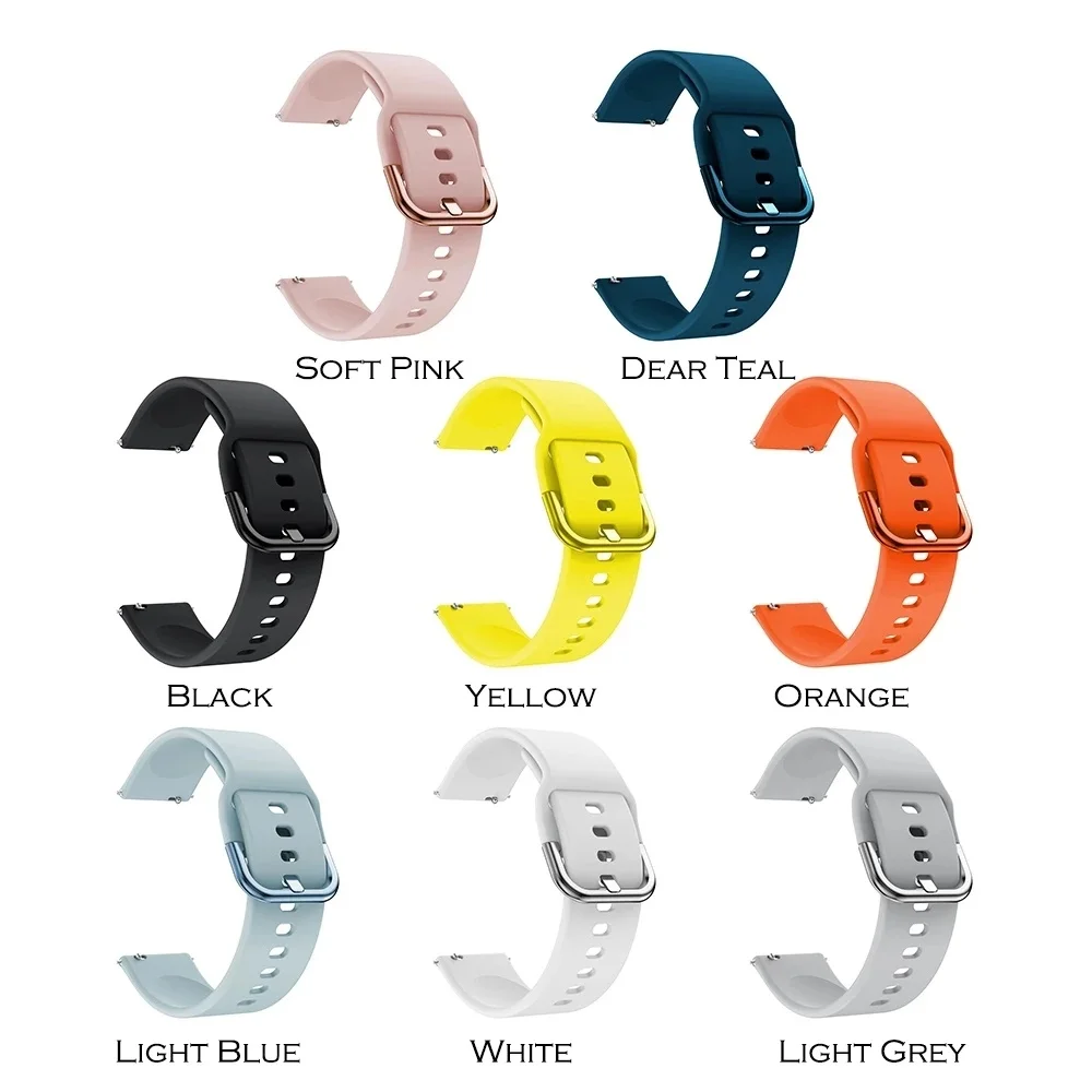 Cinturino In Silicone Di Ricambio Aziendale 18Mm 20Mm 22Mm Cinturini Per Dw Daniel Wellington Fossil Nokia Band Watch Strap Wristband