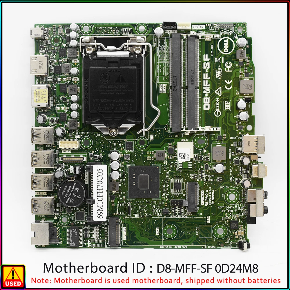Per Dell Optiplex 7050M Mini Scheda Madre D24M8 D8-Mff-Sf