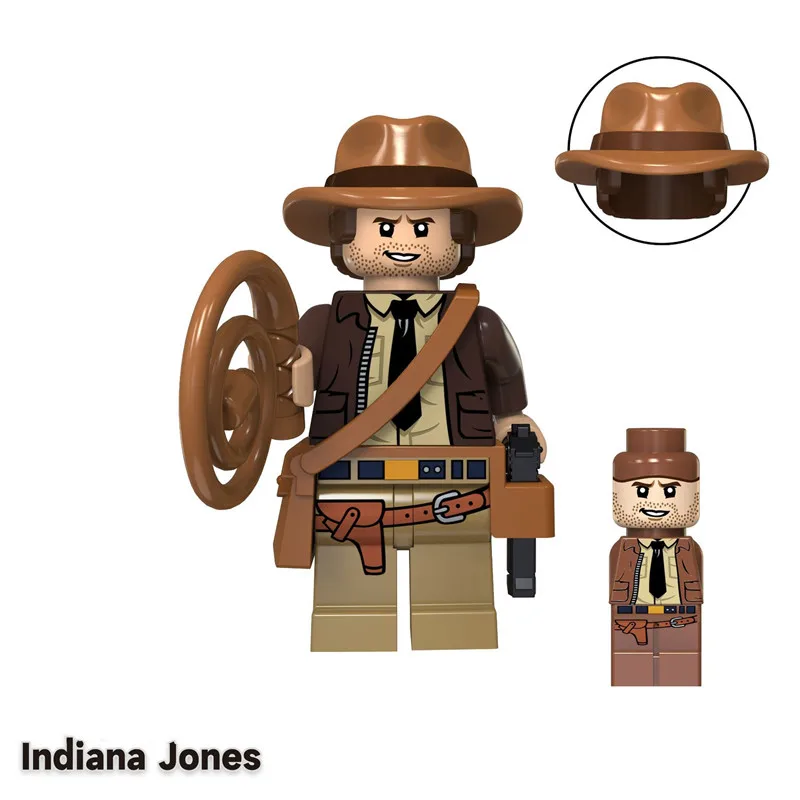 6Cm Indiana Jones Figure Doll Hard Pvc Henry Belloq Saltah Kid Collection Toy