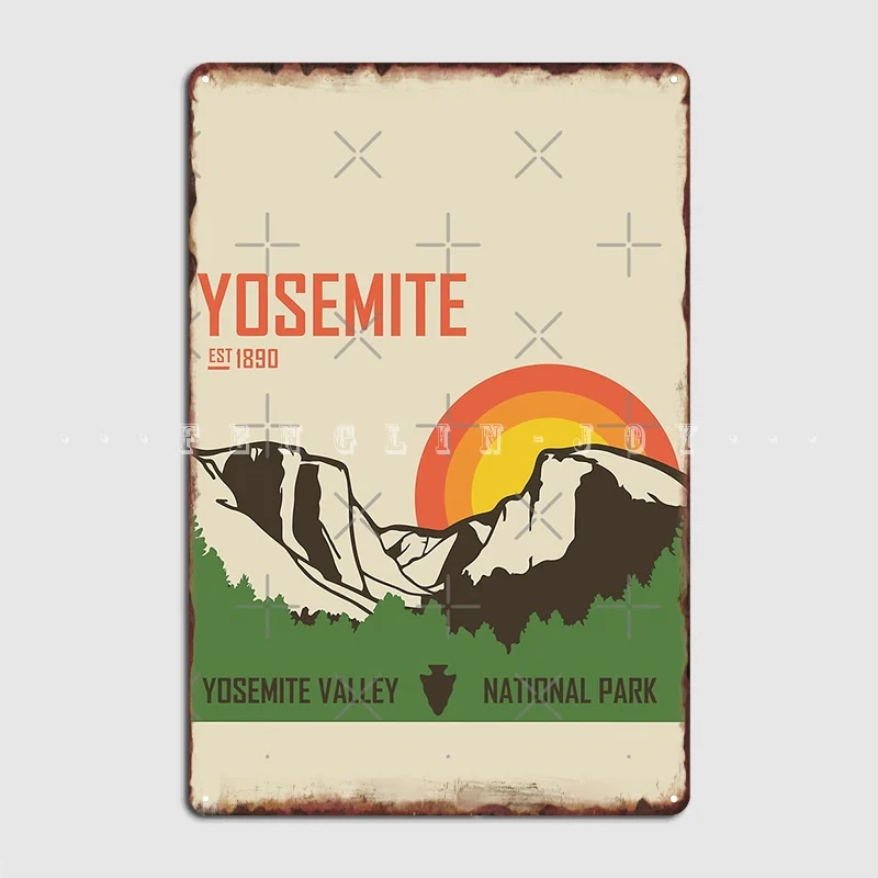 Yosemite National Park Metal Sign Cinema Kitchen Home Personalizzato Wall Decor Tin Sign Poster