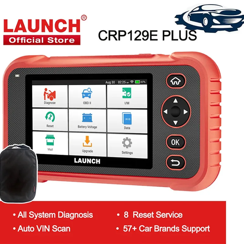 In Stock Launch X431 Crp129E Plus Strumenti Diagnostici Per Auto Sistemi Completi Sas Oil Brake Dpf 8 Service Obd2 Scanner 2 Anni Di Aggiornamento Gra