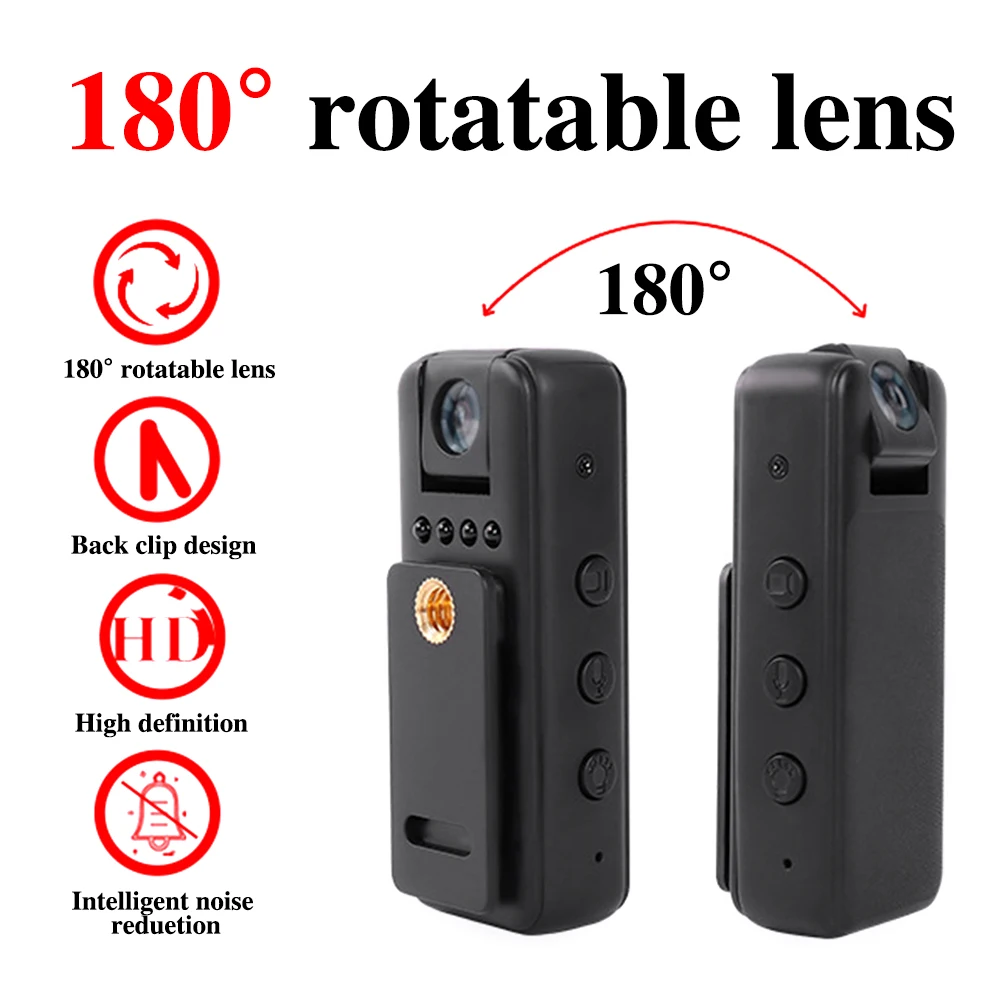Hd 1080P Mini Macchina Fotografica Digitale Portatile Videoregistratore Macchina Fotografica Del Corpo Infrarossi Videocamere Di Visione Notturna Per 