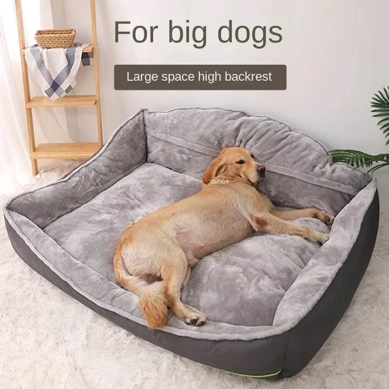 Pet Large Dog Bed House Warm Soft Nest Puppy Kennel Sofa Cat House Cat Sleeping Bag Bed Winter Addensare Warm Bed