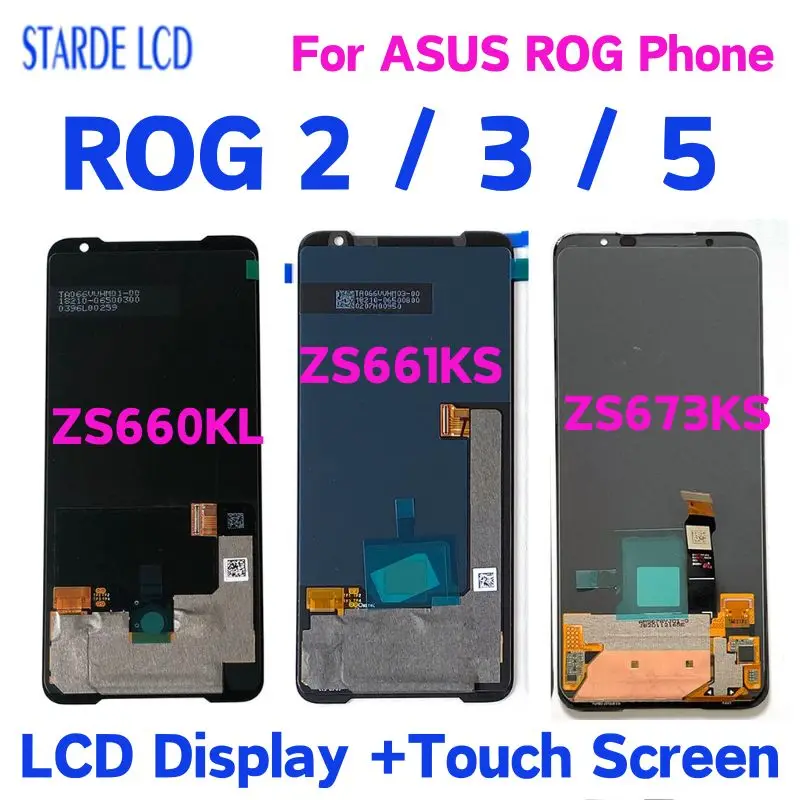 6.59 "Originale Per Asus Rog Phone 2 Zs660Kl Rog Phone 2 Zs661Ks Display Lcd Touch Screen Assembly Per Rog Phone 5 Zs661Ks Lcd