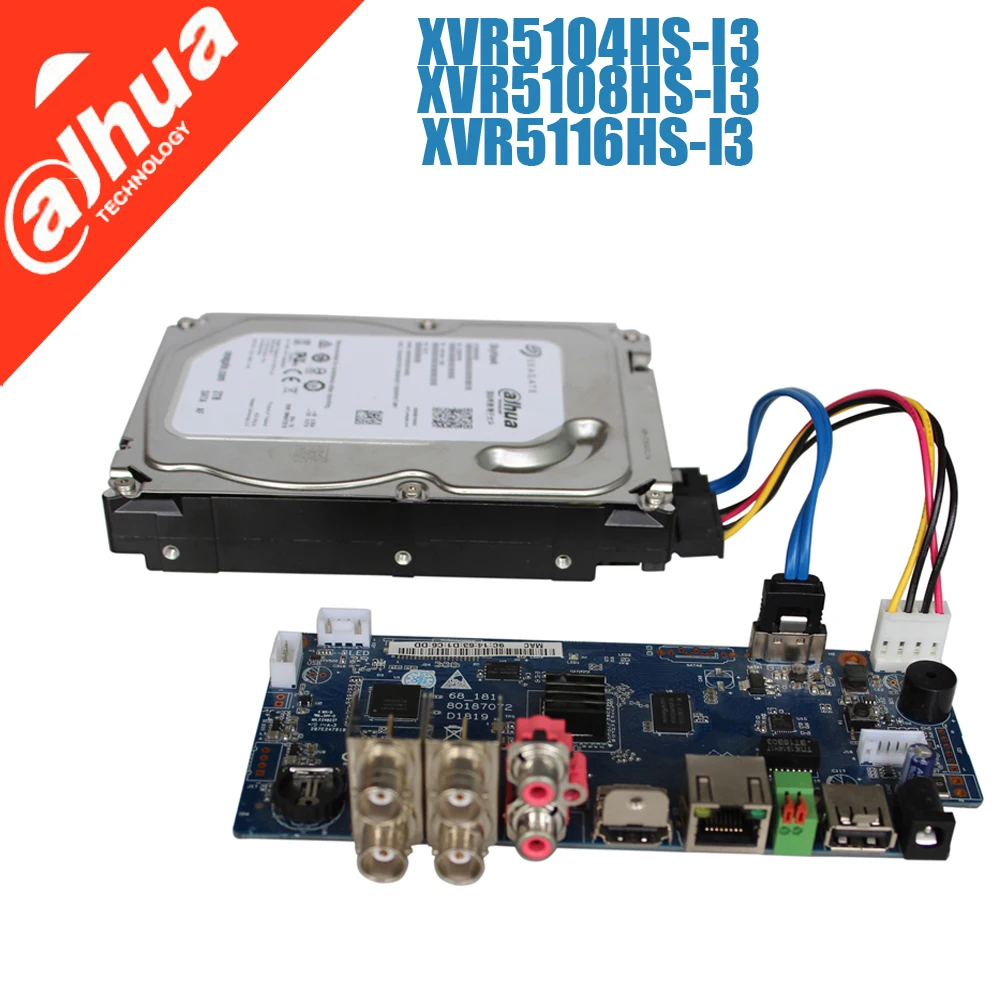Originale Dahua Xvr5108Hs-I3 Ai Face Dvr Pcb Board Support 5Mp Hdcvi/Ahd/Tvi/Cvbs Ip Camera
