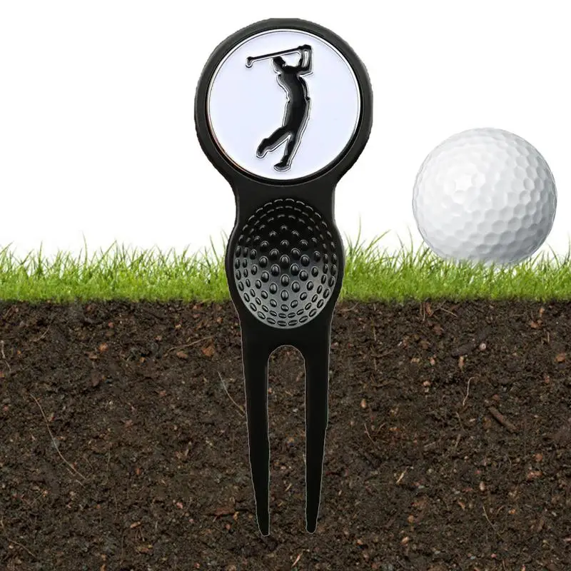 Golf Divot Portatile Pallina Da Golf Marcatore Divot Tool Ball Divot Resistente All'Usura Golf Divot Accessorio Di Riparazione Sofisticato Elegante Ma