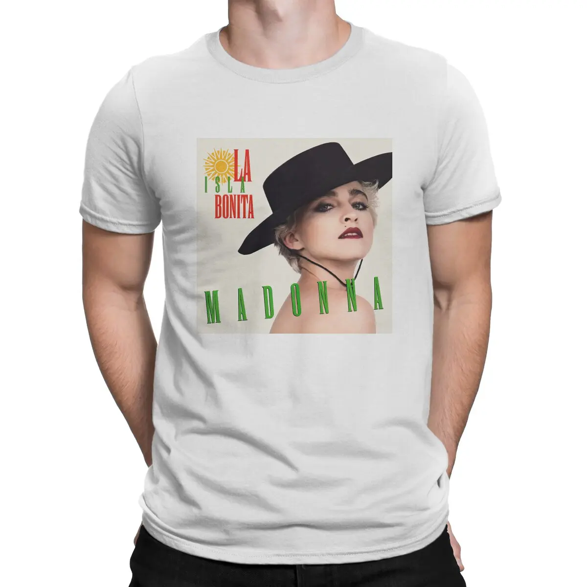T-Shirt Da Uomo La Isla Bonita Music Funny 100% Cotton Tee Shirt Manica Corta M-Madonna Magliette Girocollo Vestiti Stampati